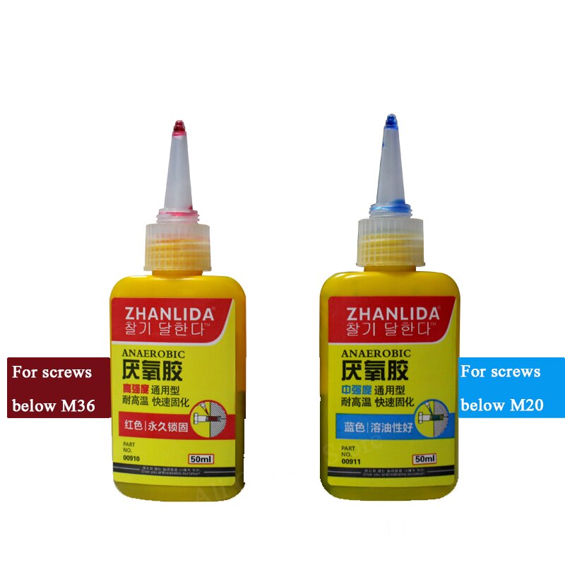 50ml Screw Glue Sealing Anti-Corrosion Thread Anti-Pressure Blue red Green Glue Anaerobic Screw Lock Anaerobic Adhesive