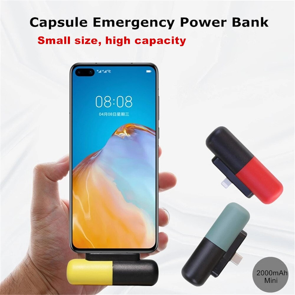 Capsule Mini Power Bank For Xiaomi Redmi Magsafe Powerbank compact for iPhone Samsung Huawei Portable Poverbank Battery Charger