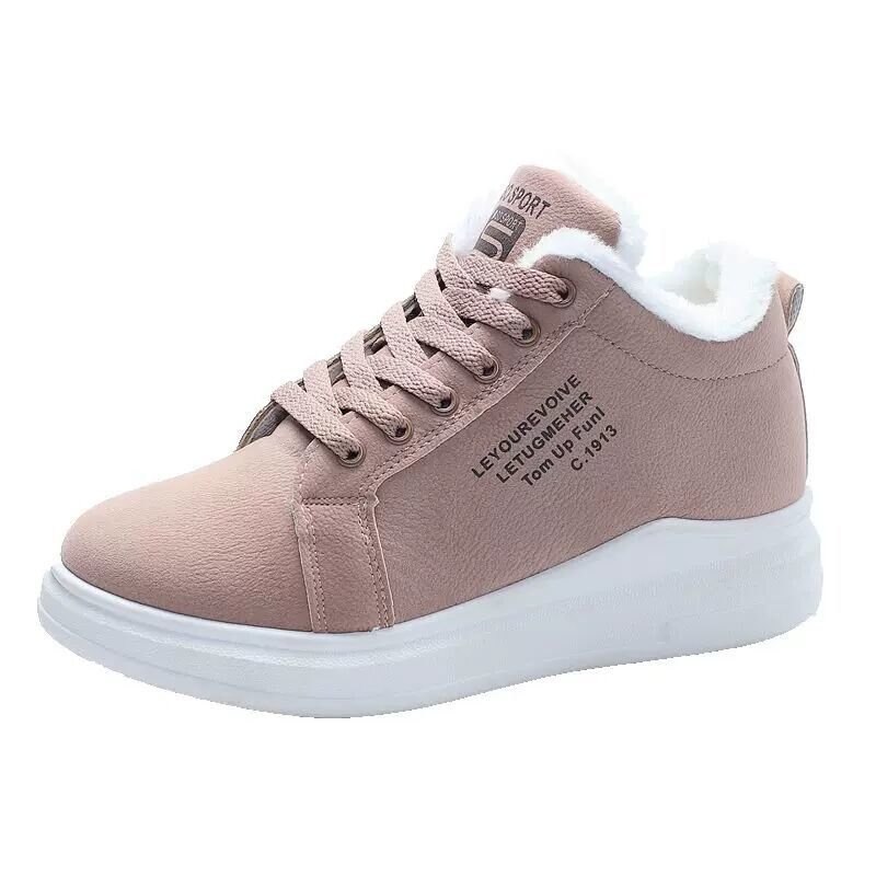 Damesschoenen winter damesschoenen warme bont pluche dames casual schoenen veterschoenen sneakers zapatillas mujer platform
