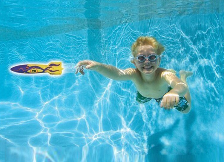 4 Stks/set Outdoor Zwembad Gooi Leveren Lancering Zweefvliegtuig Speelgoed Torpedo Model Ouder-kind Interactie Zomer Spelen Water Dive speelgoed