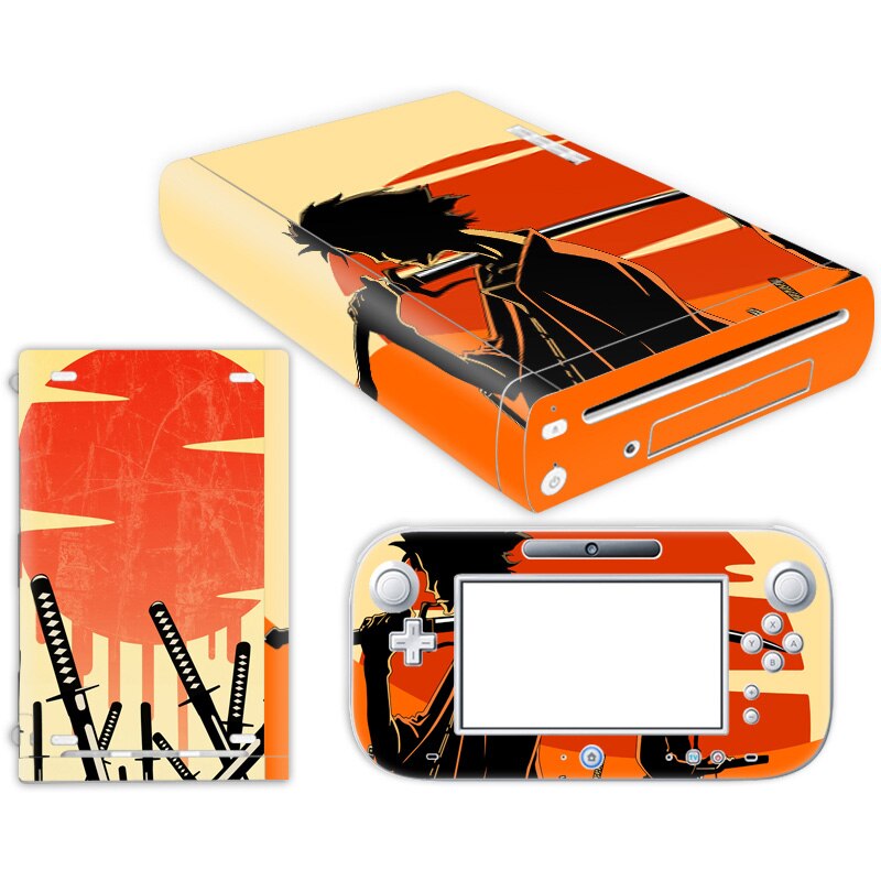 Funda para consola W ii U con controles remotos Skins para pegatina Nintend w ii u para w ii u skin: TN-WiiU-0321