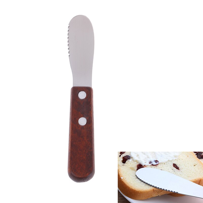 Kjøkkentilbehør rustfritt stål bestikk slikkepott smør kniv skraper spreder frokostverktøy