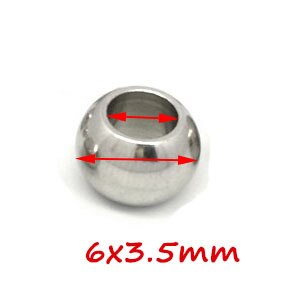 100 Stück 2 mm-12 mm 316L Edelstahlperlen Europäische Kugel Metall Großes See Abstandshalter Perlen für Schmuckherstellung Diy Armbinde Halskette