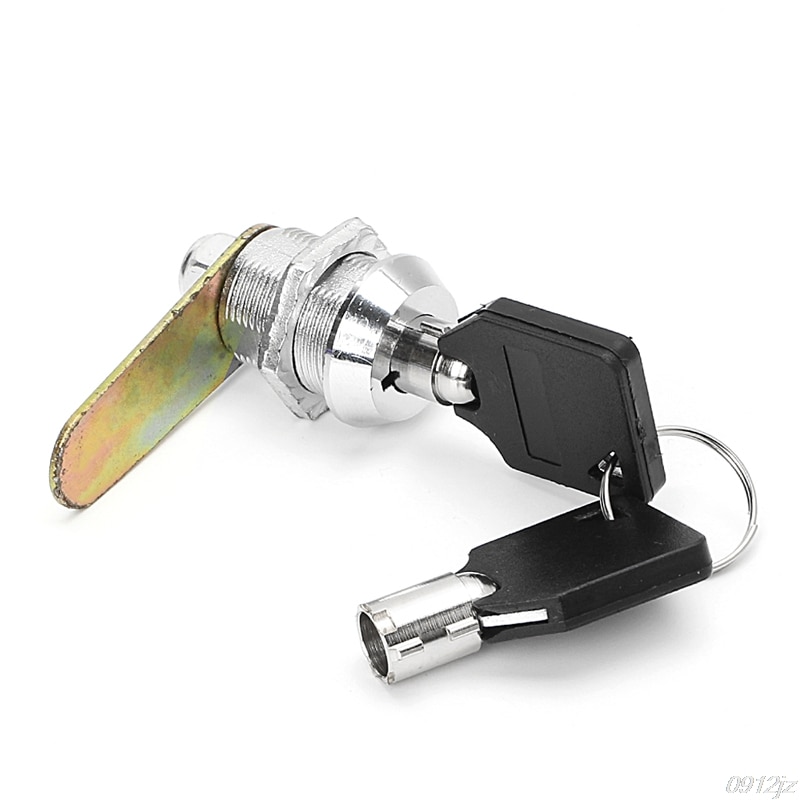Lade Tubular Cam Lock Voor Deur Mailbox Kabinet Kast w/2 Sleutels 20mm