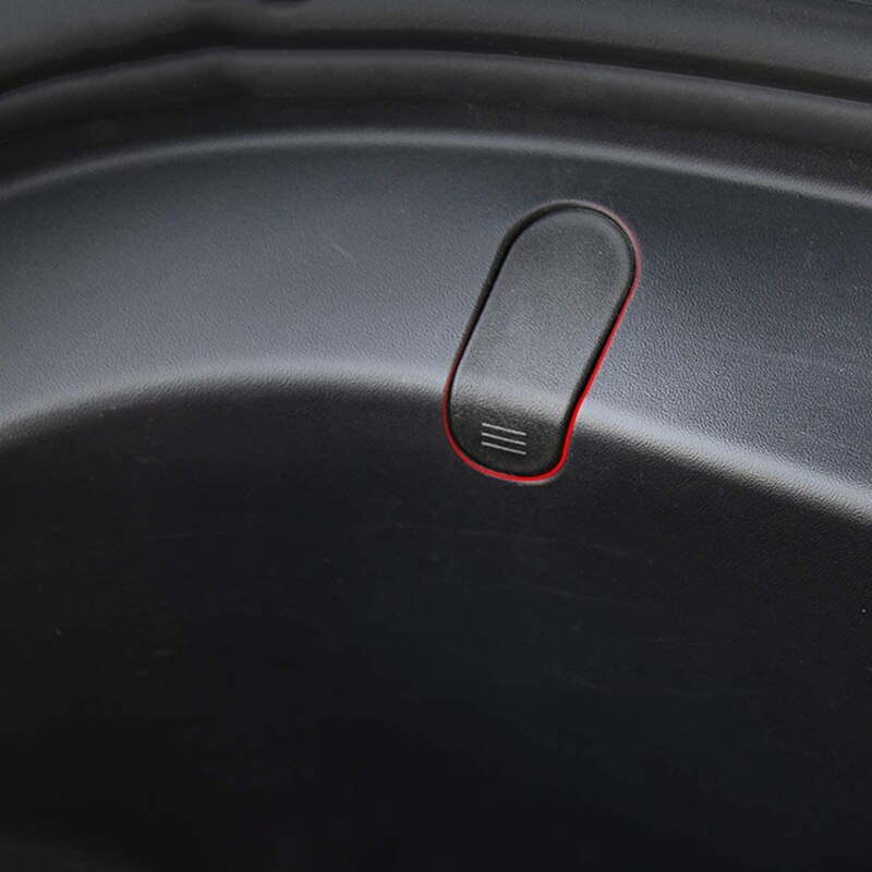 Krokar clip bolt covers främre bagagerumsväska lastkrokar lock passar för tesla modell 3 ( svart)