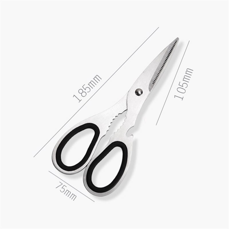 Upspirit 6in1 Food Scissors Stainless Steel Meat Chicken Boning Shears Fruit Vegetable Knife Nut Bottle Opener Kitchen Knives