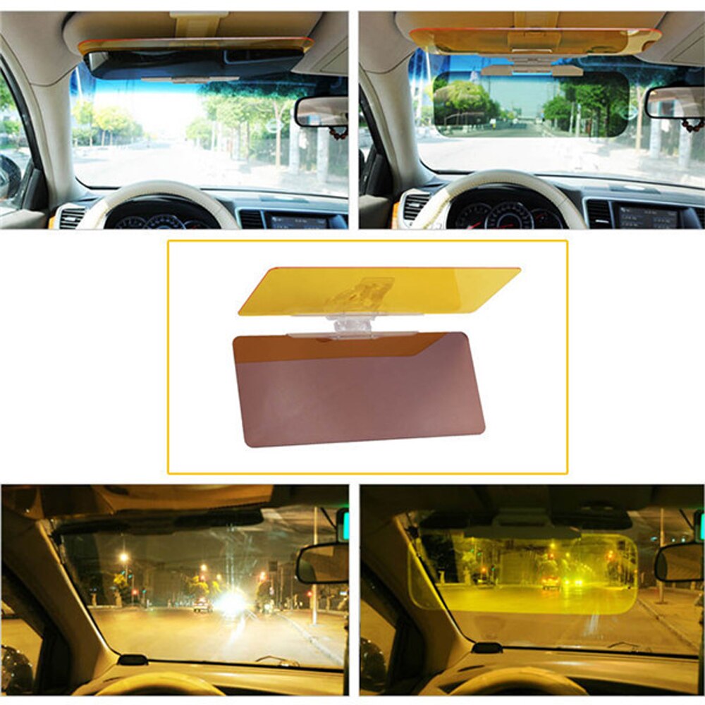 1 stks 30*13*2 cm Geel Auto Anti-Glare Dazzling Goggle Day & Night Vision auto Spiegel Zonneklep Shade Auto Accessoires Bril