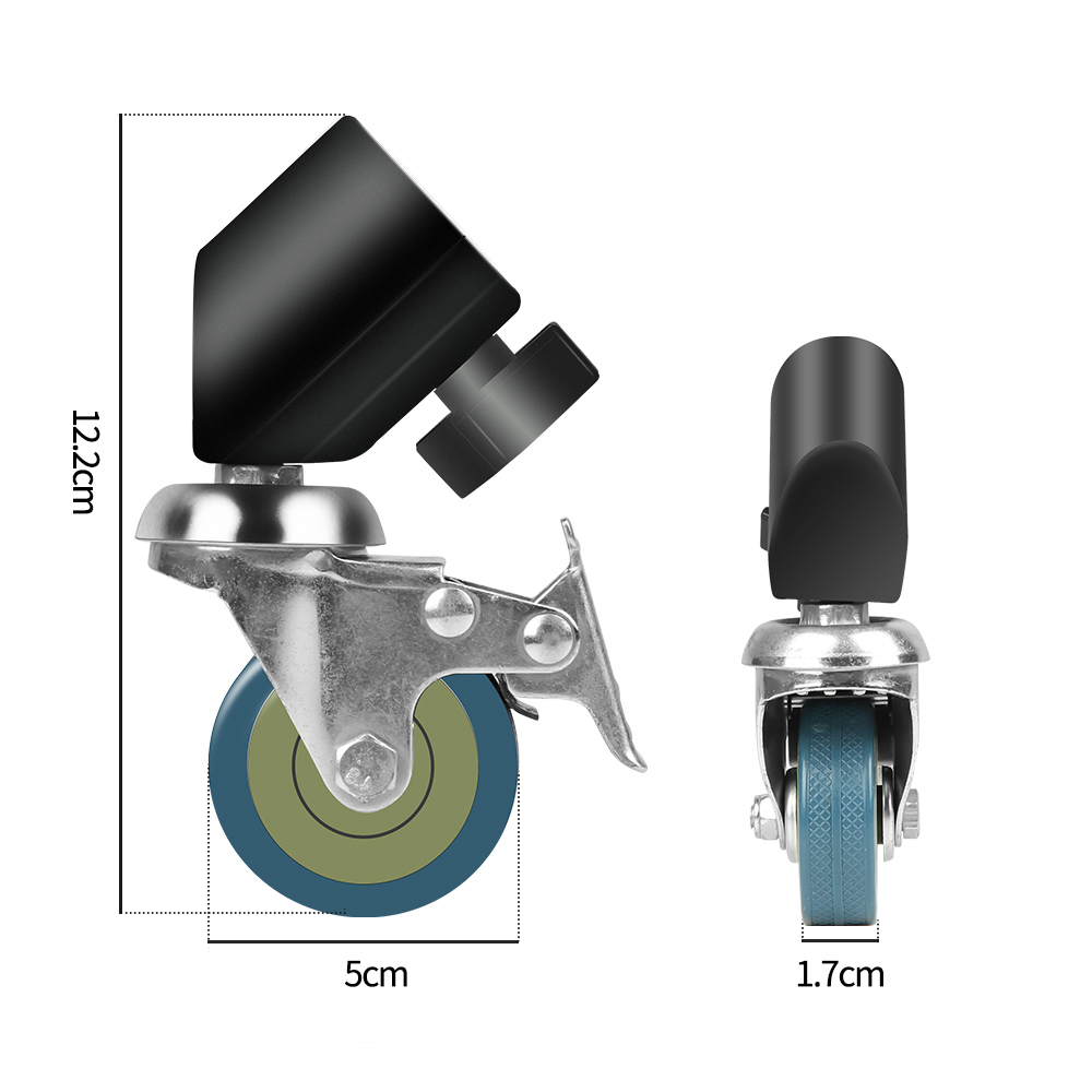 Ruedas de trípode universales profesionales Pro 3, accesorios de fotografía de iluminación pesada para estudio de fotografía multifunción, 16-22mm