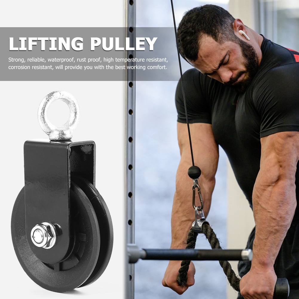 Rvs Lifting Katrol Opknoping Wiel Stil En Stille Dragende Tractie Katrol Fitness Accessoires