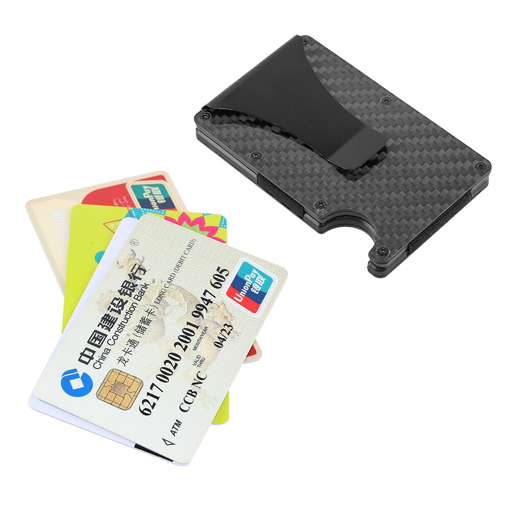 Carbon Fiber Metal Card Pakket Anti-Diefstal Ultra-Dunne Kleine Grote Capaciteit Anti-Demagnetiseren Portemonnee Bank card Id Card Sets