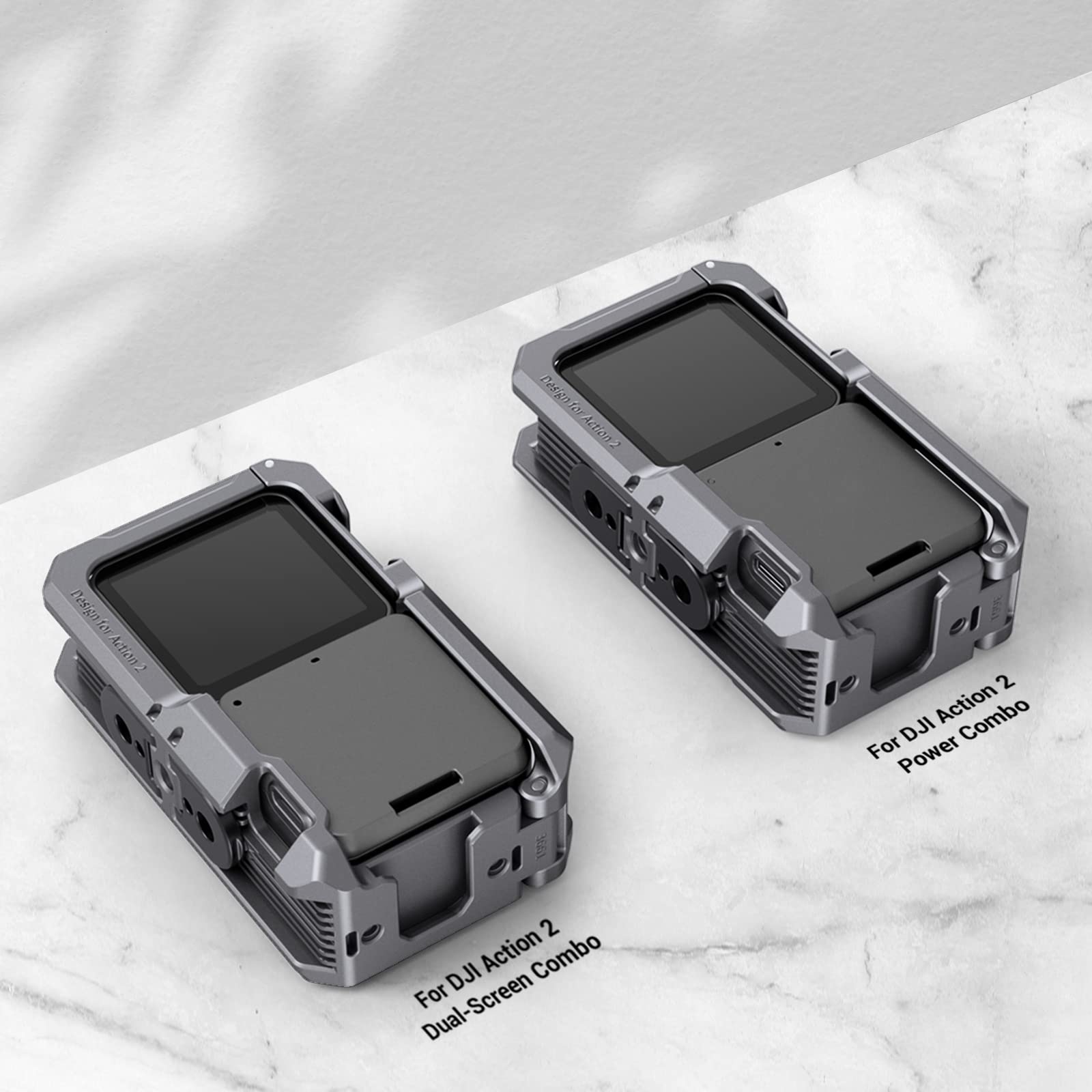 SmallRig Camera Cage for DJI Action 2 Full Cage with cold shoe for Tripod microphones LED lights Camera Accessories 3661