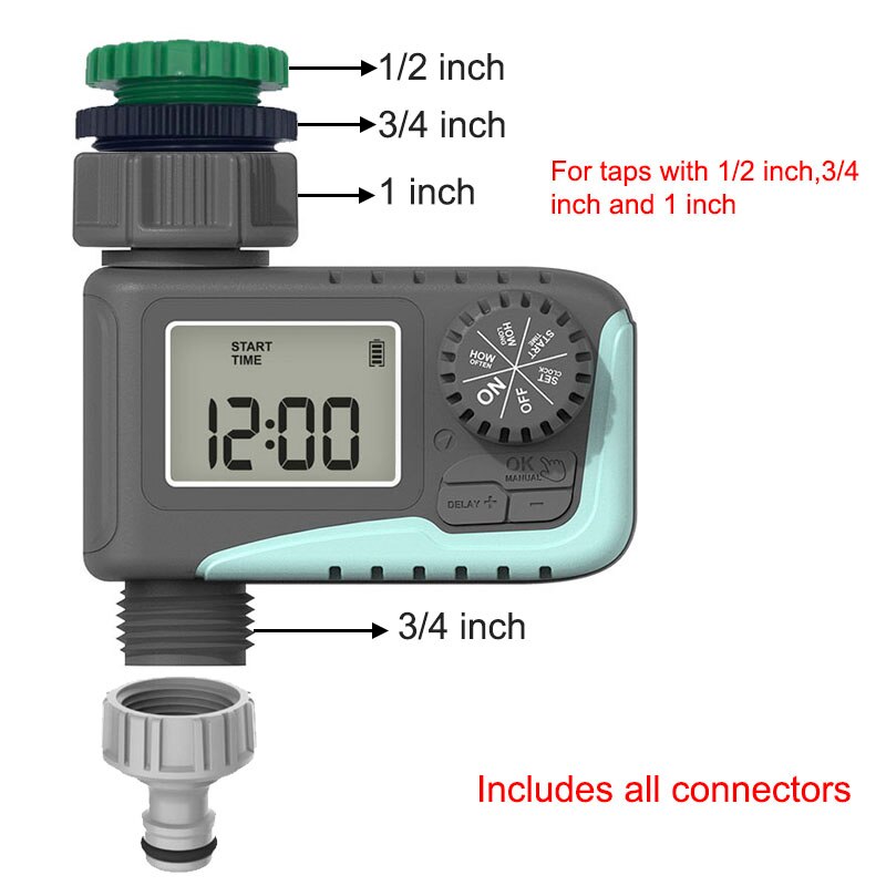 Mini Automatic Irrigation Water Timer Lcd Screen Drip Irrigation Sprinkler Controller Outdoor Garden Watering Timer Device