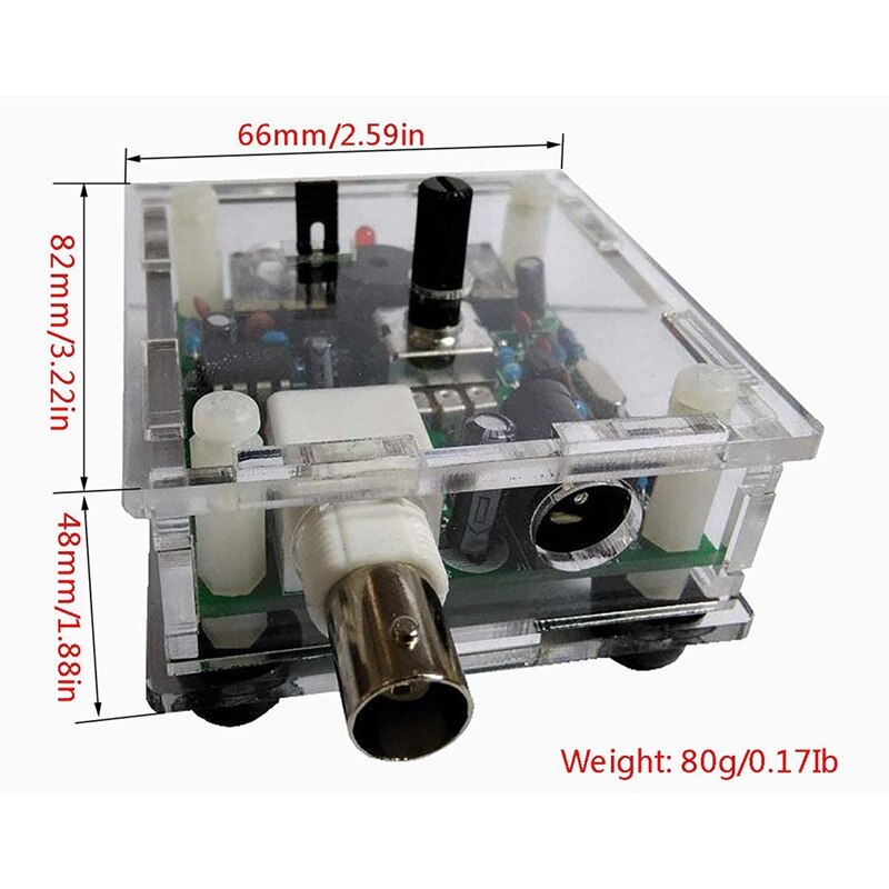 S-Pixie CW QRP Transceiver Telegraph Shortwave Radio Radio 7.023Mhz 40 Meter+Case Assembled