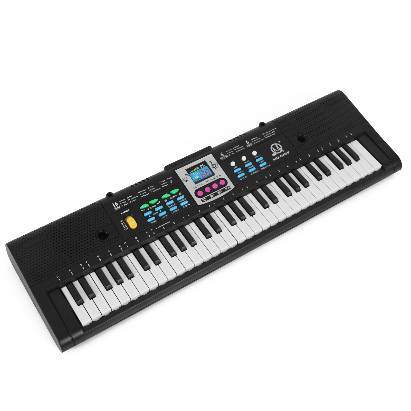 Piano numérique à 61 touches, musique, clavier électronique multifonctionnel pour enfants, Piano électrique pour étudiants avec fonction de Microphone