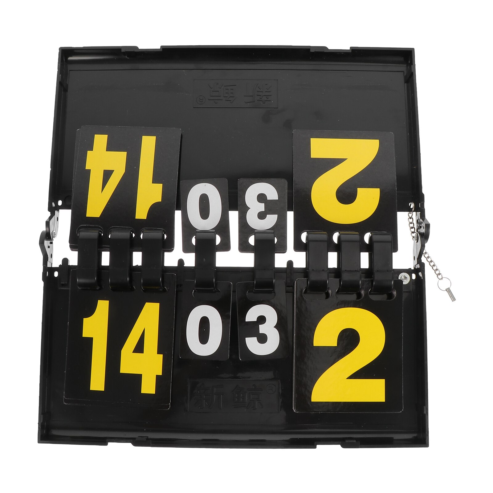Scoren Plaat Tafeltennis Scorebord 4-Digit Desktop Scorer Marker (Zwart)