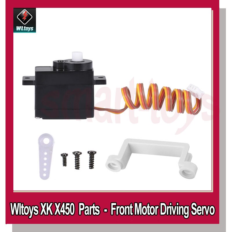 WLtoys XK X450 Servo Anteriore Del Motore di Guida Servo X450.0010 per Wltoys X450 Ad Ala Fissa Aereo RC Parti di Aeromobili: 1Set 010 Front Servo