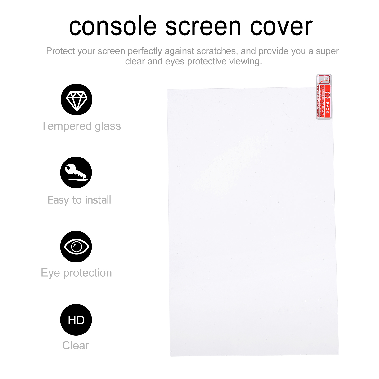 2Pcs Game Console Screen Protector Tempered Glass Film Compatible For Steam Deck