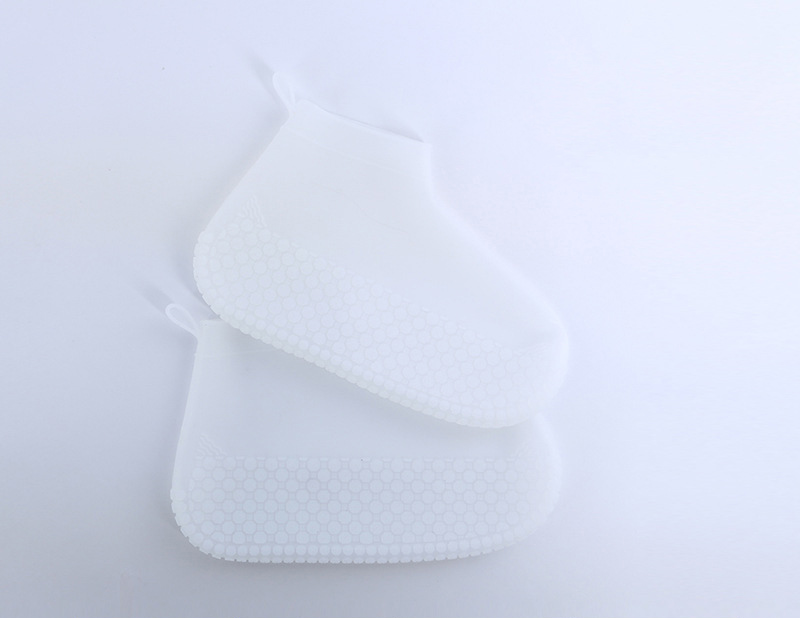 Rain silicone boots waterproof rubber boots non-slip water Wear resistant shoes cover rainy day for men and women: 02 / L 29cm