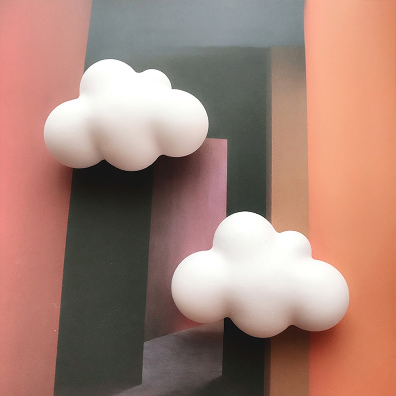 3D Cloud Shape Fondant Cake Silicone Mold Aroma Plaster Mould Car Decoration Cloud Soap Gypsum Molds