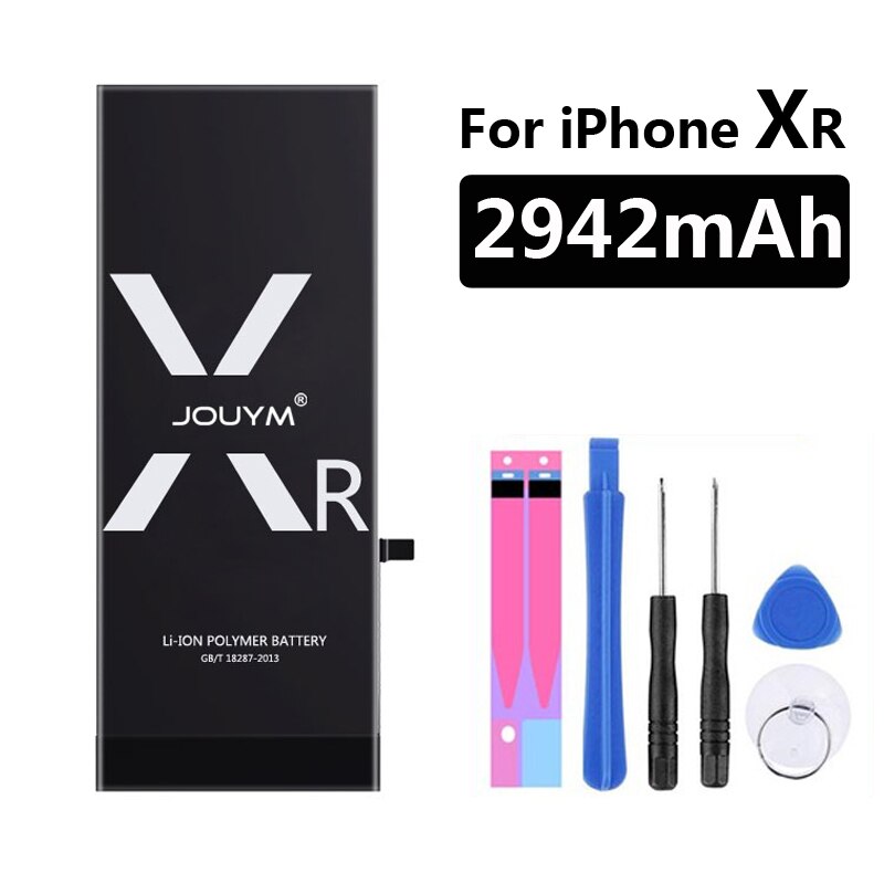 Jouym Batterij Voor Iphone 6 S 6 S 5 S 5 Se 7 8 Plus Originele Hoge Capaciteit Bateria Vervanging batterie Voor Iphone X Xs Max Xr 7P 8: For iPhone XR