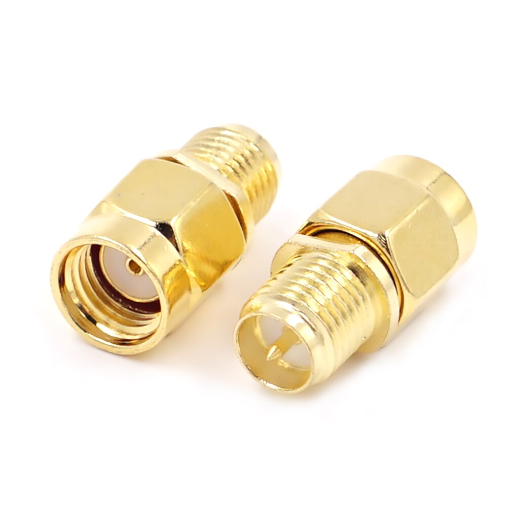 connector 2pcs RF coaxial coax adapter RP-SMA male female to RP SMA Female male Connector