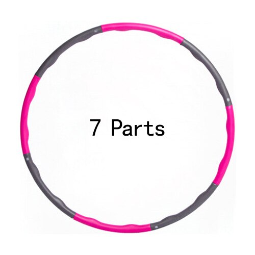 Verwijderbare 8 Stukken Fitness Hoop Foam Hoepel Volwassen Sport Hoepel Gym Bodybuilding Sport Crossfit Workout Fitness Apparatuur: Bruin