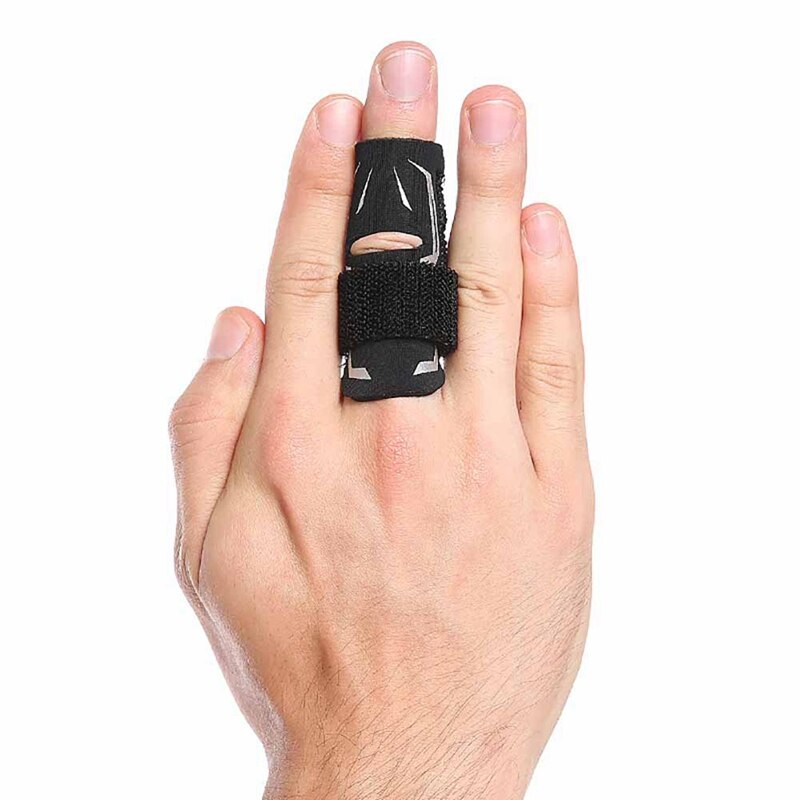 Komprimeringsfinger splint support vagt til sikkerhedssport basketball volleyball fodbold beskyttelse fingerled ærme: L