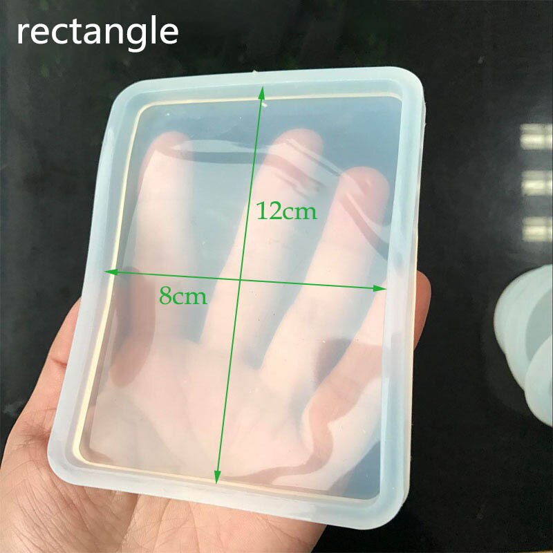 Silicone Ceramics Molds Making Pottery Tools Polymer Clay Resin Craft Mould Clay Molds Portable Clear: rectangle