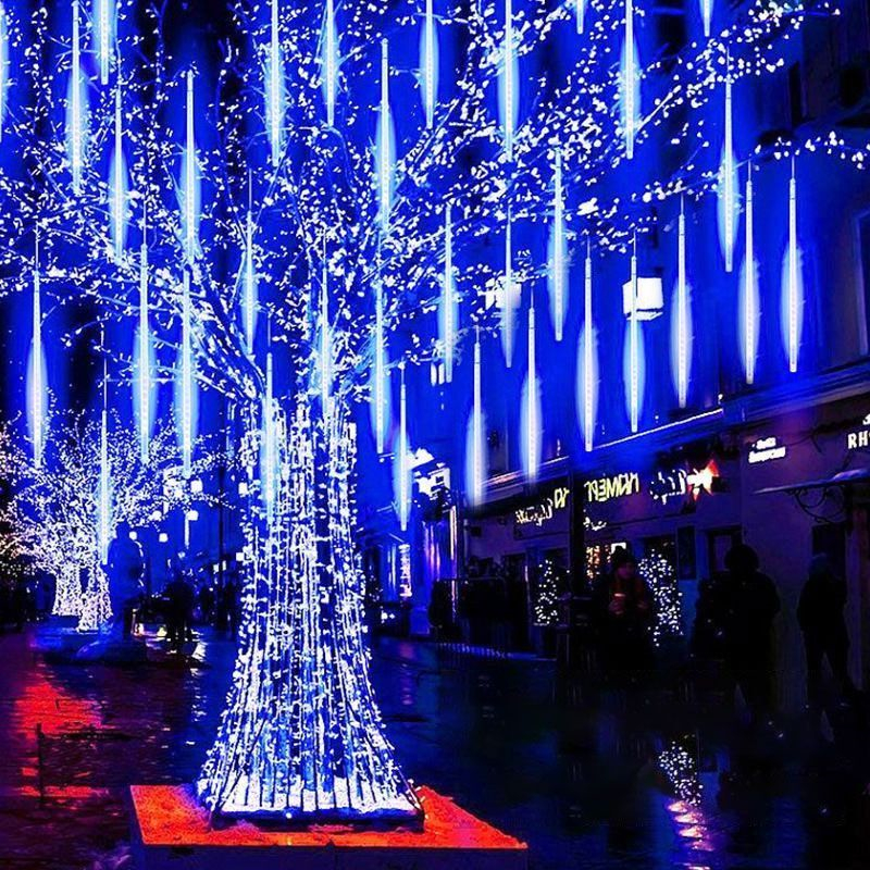 220V/110V LED Meteorschauer Lichter Meteor Regen Lichterketten Hochzeit Weihnachten Outdoor Straße Baum Dekoration Beleuchtung