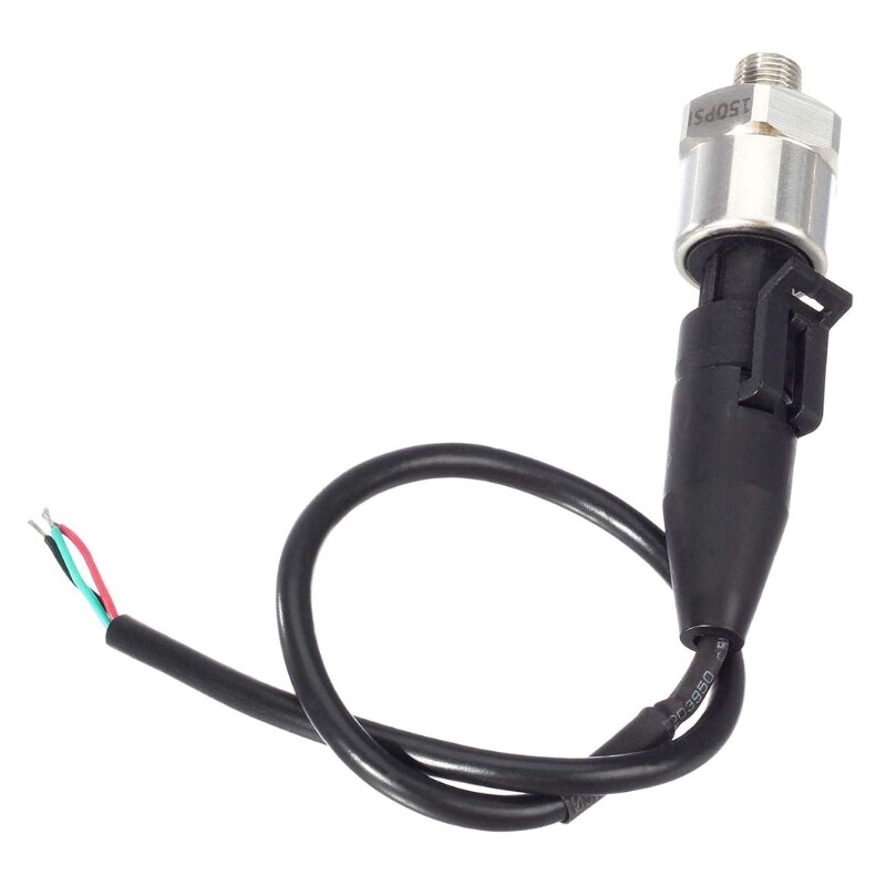 Pressure Transducer Sender Sensor Compatible with Oil Fuel Air Water 1/8"NPT Thread Stainless Steel