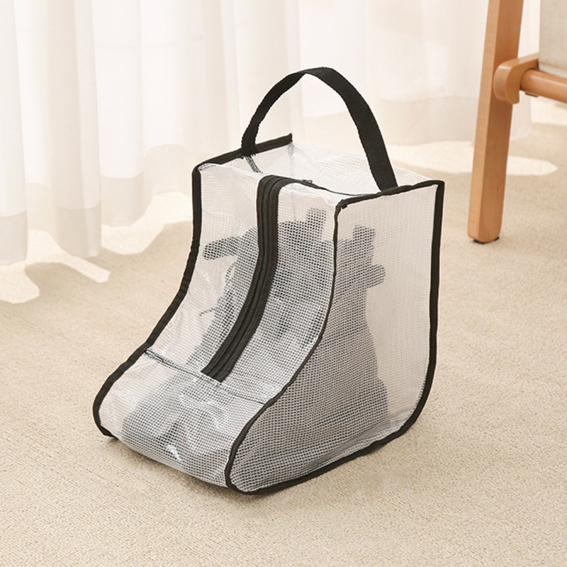 Boot Storage Bag Portable Shoes Organizer Waterproof Dustproof Protection Holder Bag for Household Travel Supplies: SKY BLUE