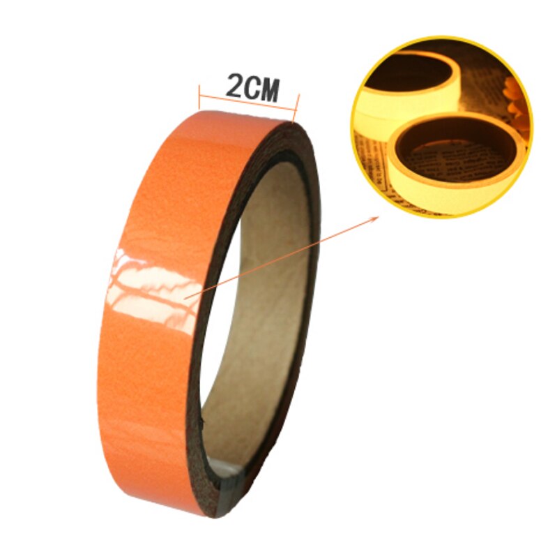 1Pcs Lichtgevende Tape Tl Night Zelfklevende Glow In Dark Veiligheid Film Sticker Veiligheid Podium Decor Thuis decoratie: orange / 3cmx100cm