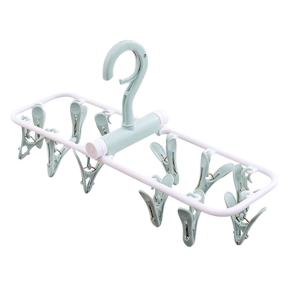 Percheros Para Ropa Plastic Foldable Clip Space Saving Indoor Socks Drying Rack Hangers for Clothes Вешалки Для Гардероба: C