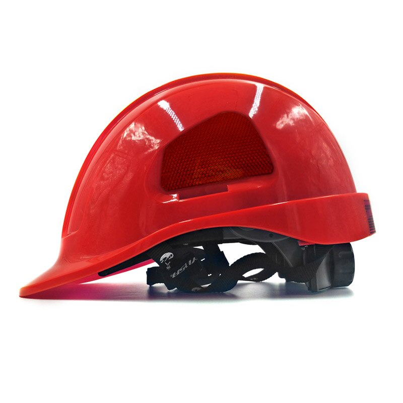 Sikkerhedshjelm abs + pc materiale konstruktion arbejdshætte elektriker isolering anti lavtemperatur hjelme høj styrke hård hat: Rød