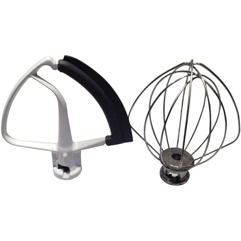 for 4.5QT Flex Edge Beater KFE5T and K45WW Wire Whip for Mixers Flat Beater Blade for 4.5-5QT Tilt-Head Stand Mixers
