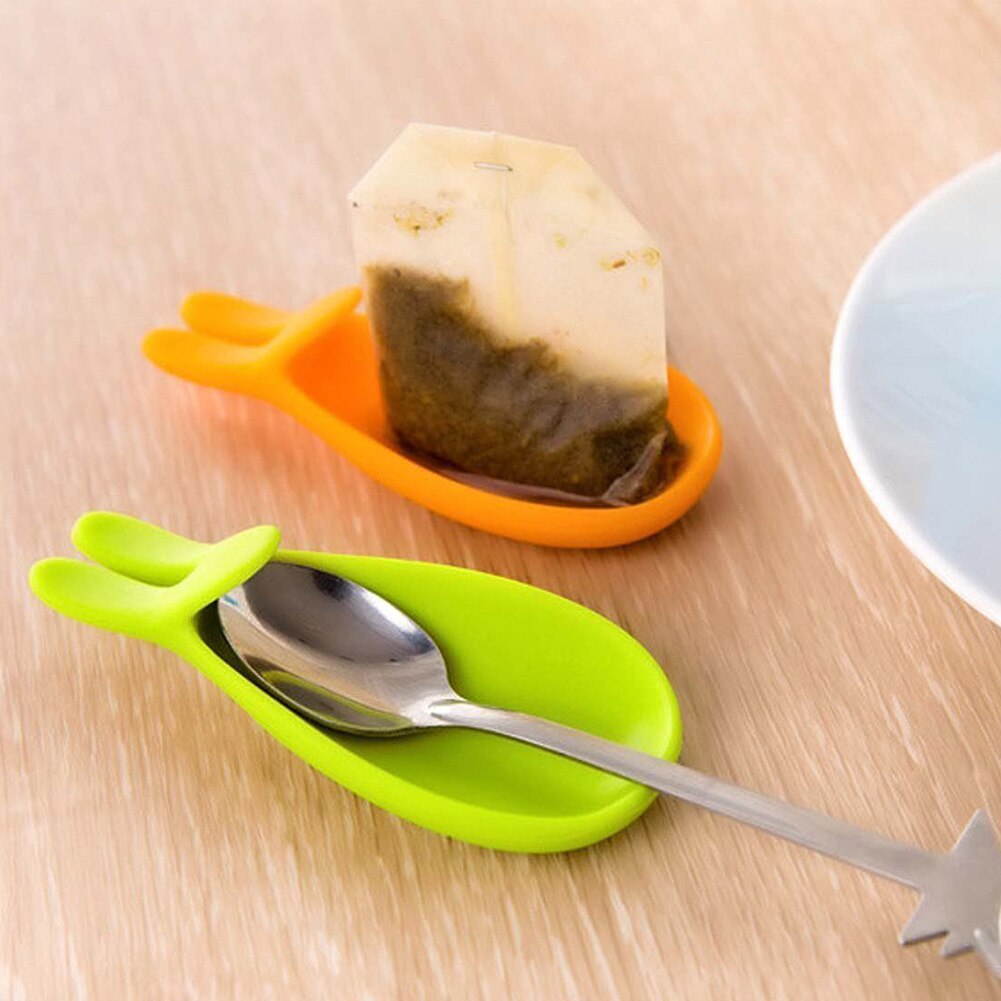 Tea Infuser Lovely Cute Tea Bag Holder Chopstick Support Spoon Rest Silicone Mug/cup Clip Reusable Multifunctional Home Supplies