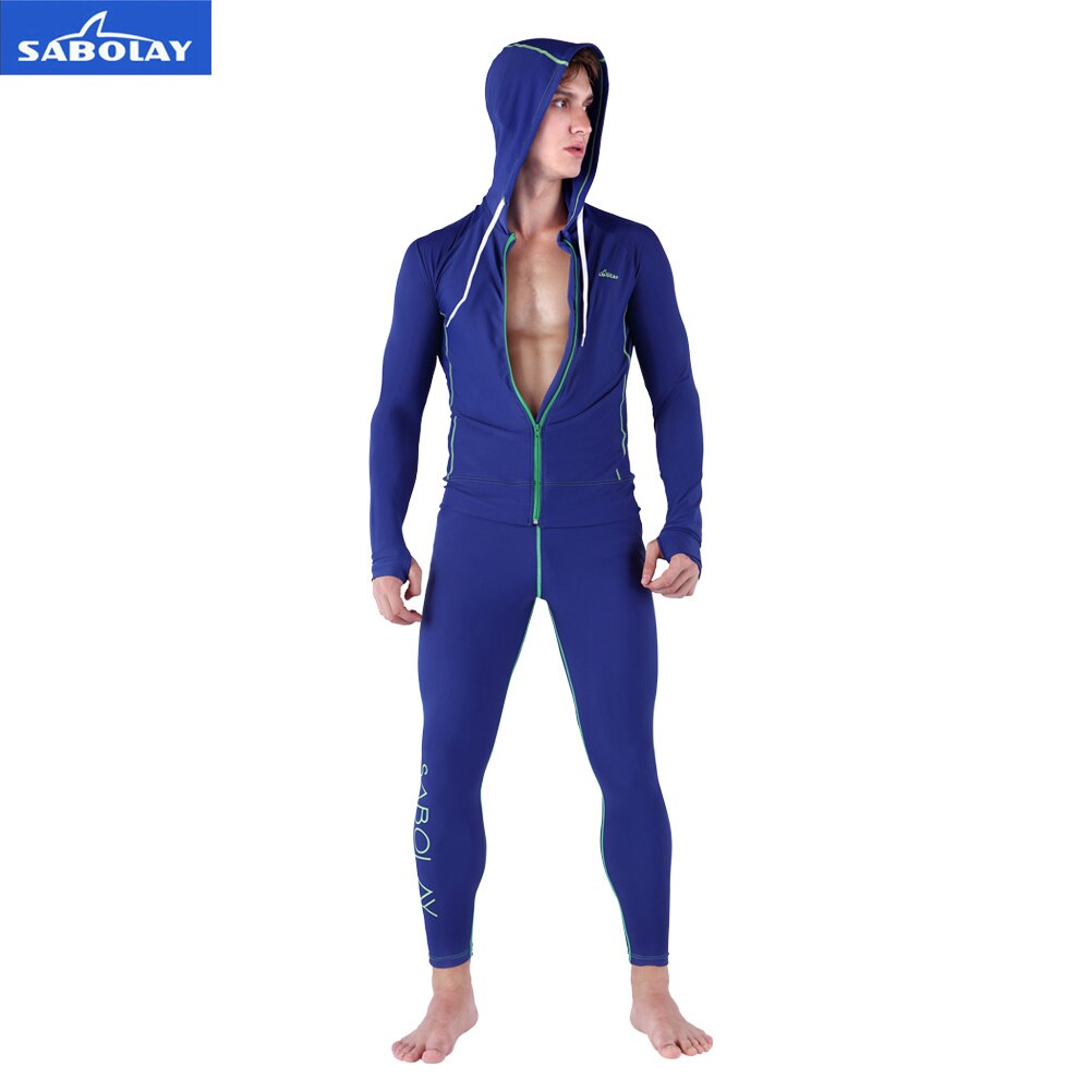 Sabolay Camicette Amanti Delle Donne Degli Uomini di Lycra Elastica Cardigan Rashguard Surf Della Chiusura Lampo di Stile di Nuotata Protezioni Uv Camicia Pantaloni di Acqua di Sport