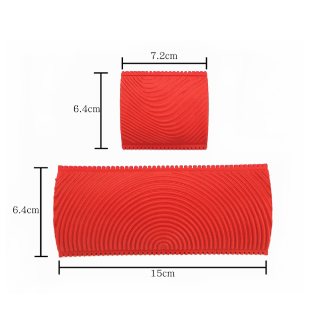 Rubber Wood Grain Paint Roller Imitation Wood Grain Pattern Paint Brush Home Decor Art Embossing DIY Wall Painting Tool: Light Khaki