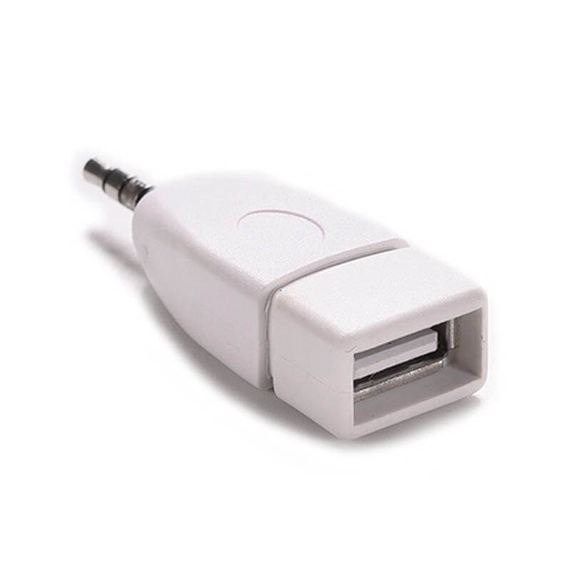 Converter Adapter Usb 2.0 Female Naar 3.5 Mm Male Aux Audio Duurzaam Auto Plug Jack KQS8