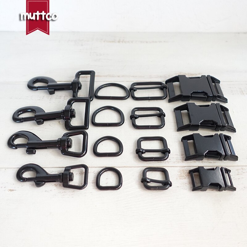 (Metalen Gesp + Passen Gesp + D Ring + Metalen Hond Sluiting/Set) 15,20,25,30 Mm Singels Zinklegering Diy Halsband Accessoire 4 Kleuren