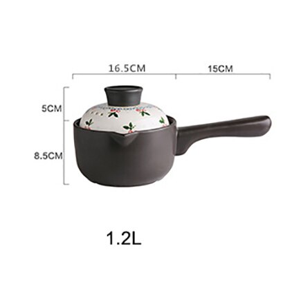 Pata pata keitto kotitalous kaasu korkean lämpötilan kestävä keraaminen savipata riisipata liesi kivipannu keittiö liesi: 1.2l