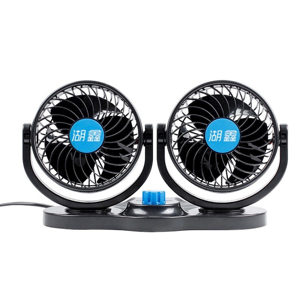12V Fan Cooling Air Fan Powerful Dashboard Car Fan 5 Inches in Diameter