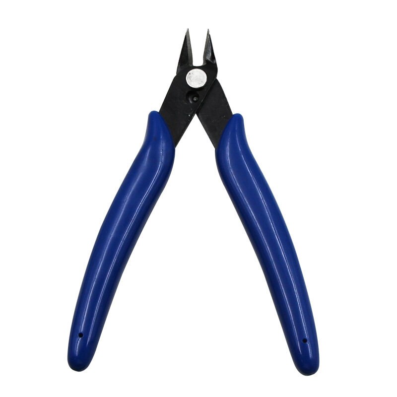 Elektrische draadkabelknippers zijkniptangen vlakke tangen handgereedschap tangen: Blauw