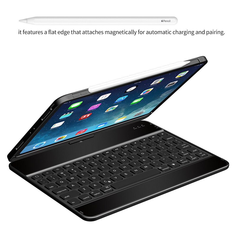 360 Degree Rotation case for ipad pro 11 inch with Wireless Bluetooth Keyboard Swivel Stand Heavy Duty Shockproof Flip case