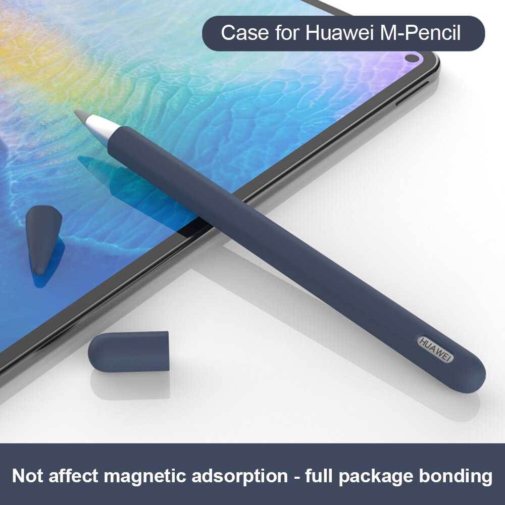 Funda de silicona para Huawei m-pencil Stylus, punta de lápiz de carga inalámbrica para Huawei Mate Book, cubierta protectora