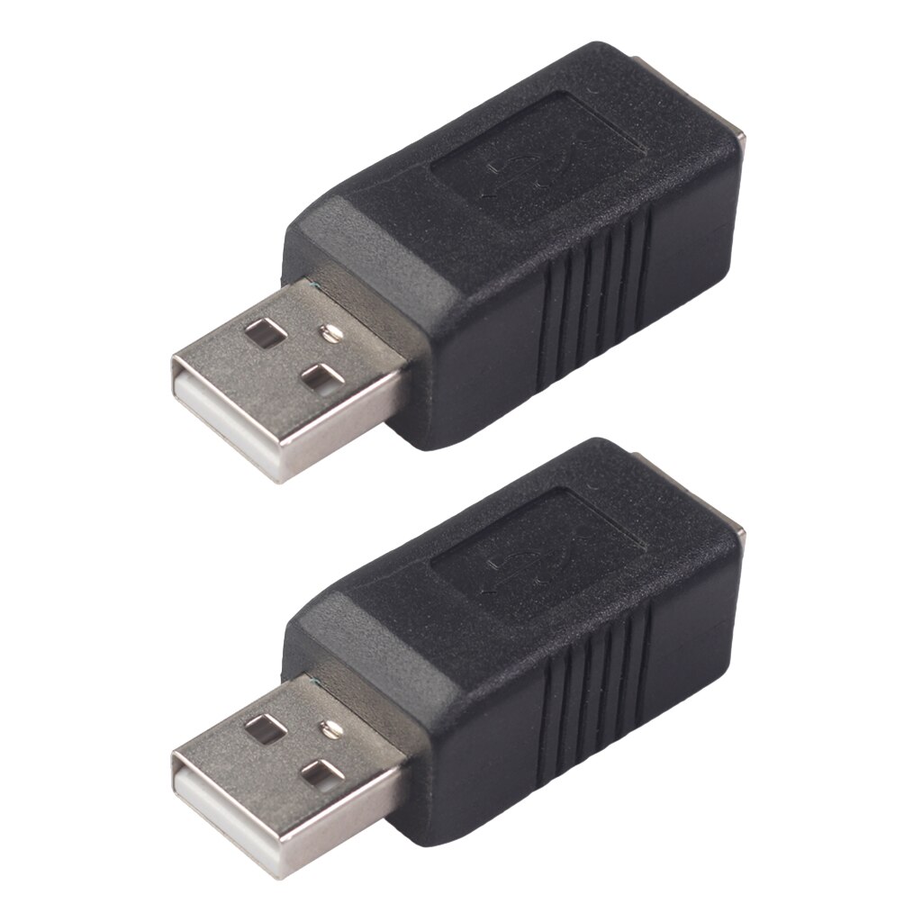 2Pcs USB Type A Male To USB Type B Female Printer Adapter Converter