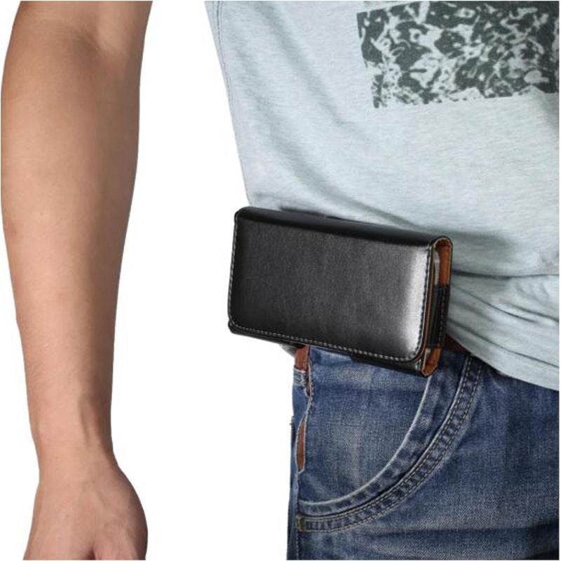 Skórzana torba telefon dla Samsung Galaxy A91 A81 A71 5G A51 A41 A31 A21 A11 A01 A21S etui etui na pasek zaczep na pasek odwróć pokrywa
