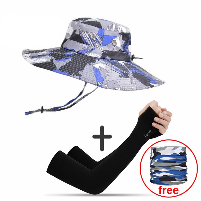 Casquette pour hommes, randonnée en plein air, pare-soleil d'été, casquette de pêche, respirante, pliable, grand bord, Panama: green