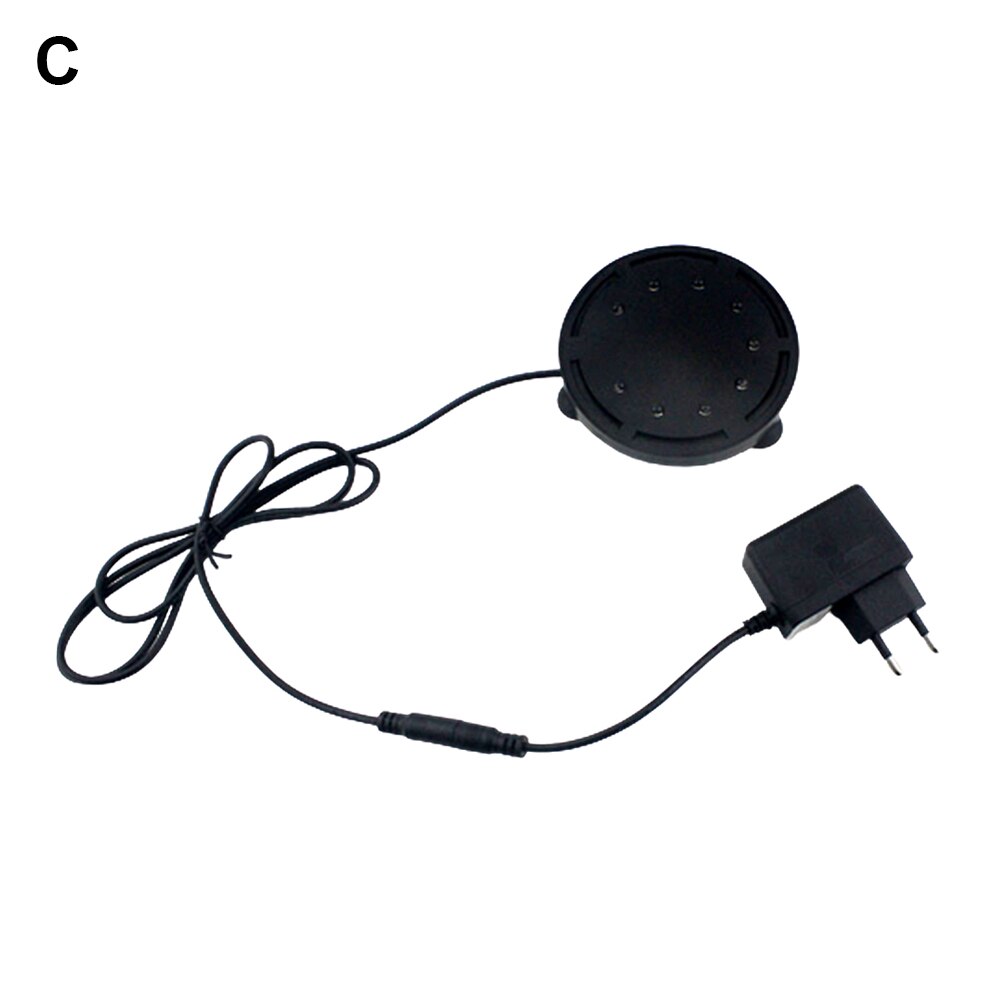 Lampa doprowadziło robić akwarium z bąbelkami tlenowymi ciemna poświata podwodna kolorowa bańka tlenowa RGB okrągłe światło akwarium lampa dekoracyjna: C