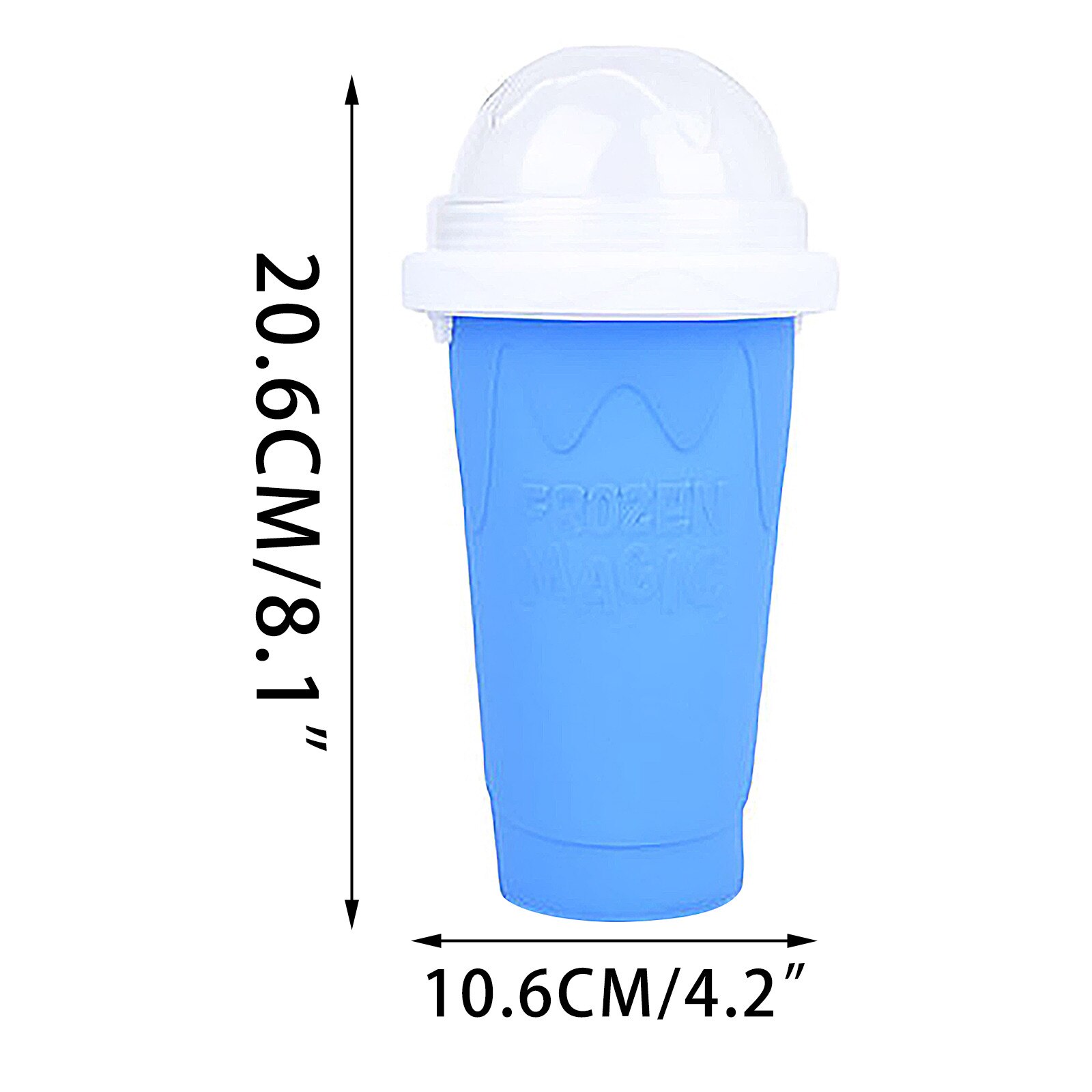 Summer DIY Double Cup Smoothie Pinch Ice Cup Silicone Cup Portable Squeezes Ices Cup Cold Ice Cream Milkshake Juice Cup